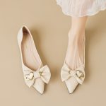 Temperament shoes women flats gentle shoes for women new styles bowknot single shoes