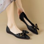 Temperament shoes women flats gentle shoes for women new styles bowknot single shoes