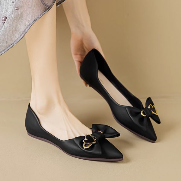 Temperament shoes women flats gentle shoes for women new styles bowknot single shoes