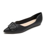 Daily ladies casual shoes minimalism shallow mouth fashion shoes pointy toe single shoes
