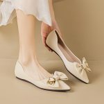 Temperament shoes women flats gentle shoes for women new styles bowknot single shoes